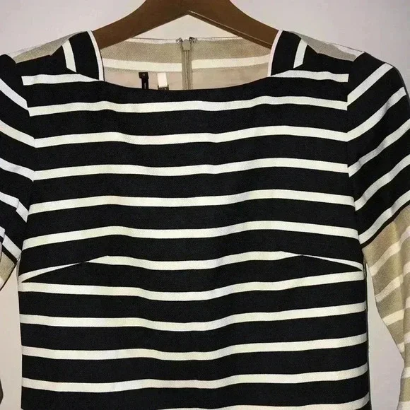Anthropologie 4C Collective Striped Tunic Mini Dress Size 0 - Picture 3 of 7